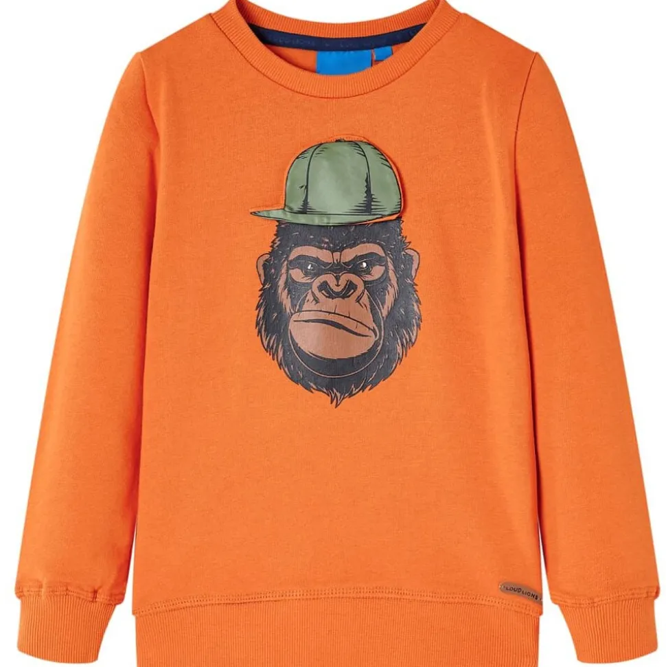 Kindertrui 92 donkeroranje