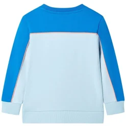 Kindertrui 104 felblauw en lichtblauw