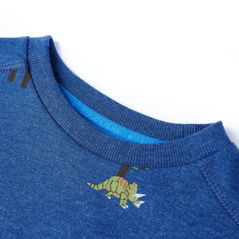 Kindertrui 104 gemêleerd donkerblauw