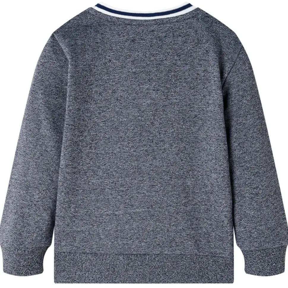 Kindertrui 92 gemêleerd marineblauw
