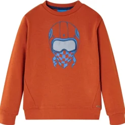 Kindertrui 104 lichtroestkleurig
