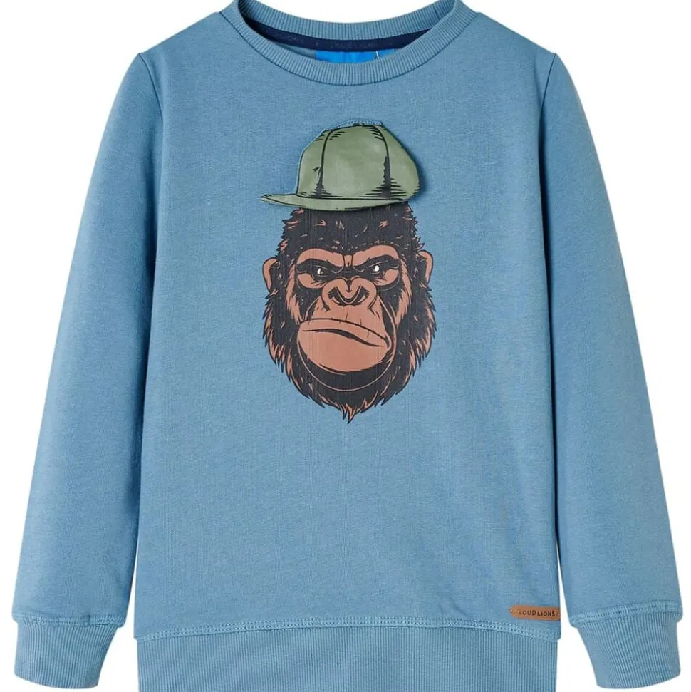 Kindertrui 92 middelblauw