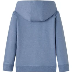 Kindertrui met capuchon 104 gemêleerd blauw