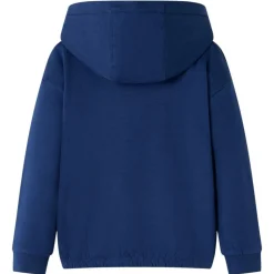 Kindertrui met capuchon 92 marineblauw