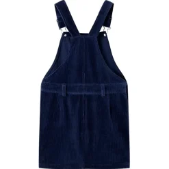 Kindertuinjurk 92 ribfluweel marineblauw