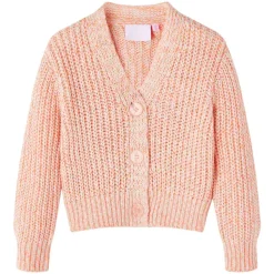 Kindervest gebreid 104 gemengd roze