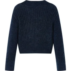 Kindervest gebreid 104 marineblauw
