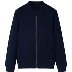 Kindervest met rits 92 marineblauw