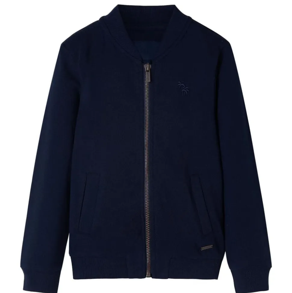 Kindervest met rits 92 marineblauw