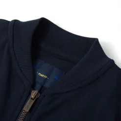 Kindervest met rits 92 marineblauw