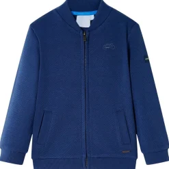 Kindervest met rits 92 marineblauw