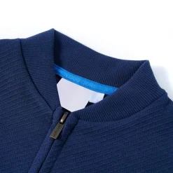Kindervest met rits 92 marineblauw