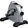 Mini Hometrainer met plastic vliegwiel (zilver)