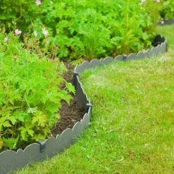 Nature Borderrand decoratief 0,13x12 m 3 mm grijs