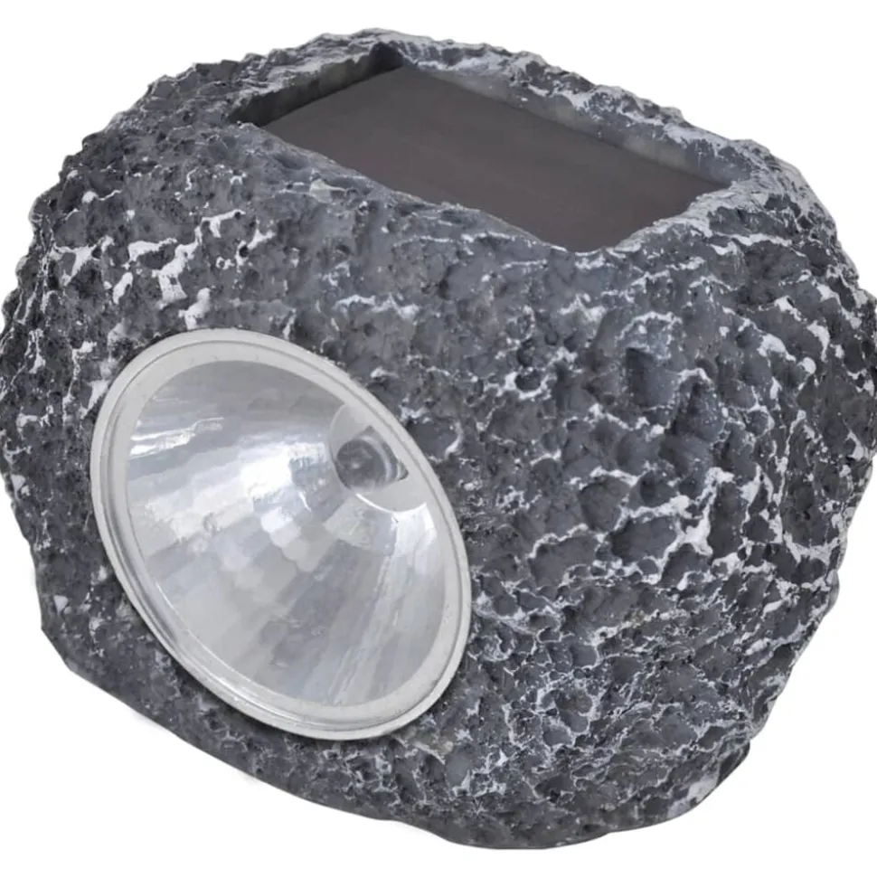 Outdoor Spotlight solar LED 12 st steenvormig