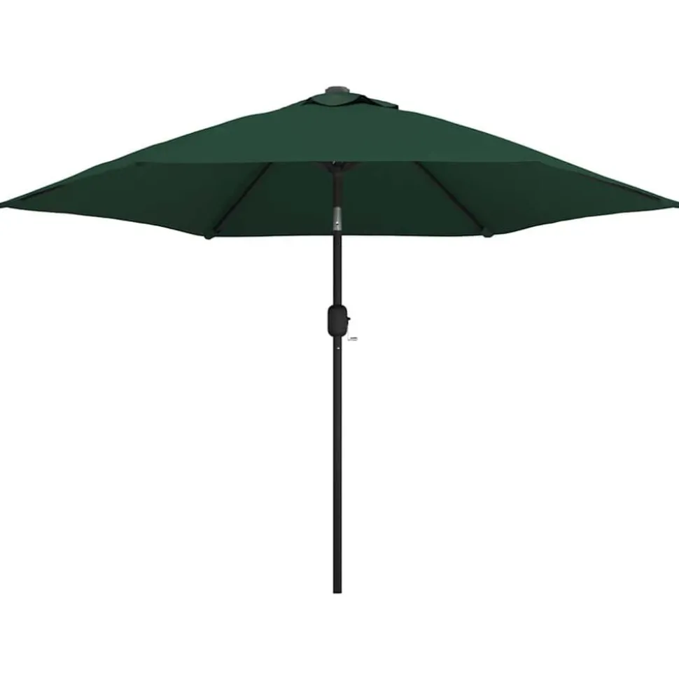 Parasol met stalen paal 3 m groen