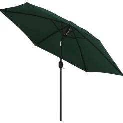 Parasol met stalen paal 3 m groen