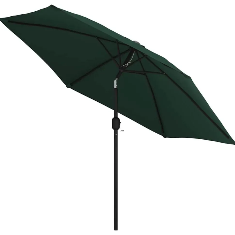 Parasol met stalen paal 3 m groen