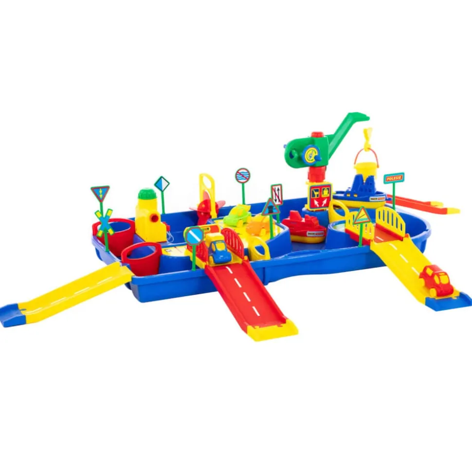 Polesie Wader 9-delige Waterspeelset met opritten 152x92x35 cm PP