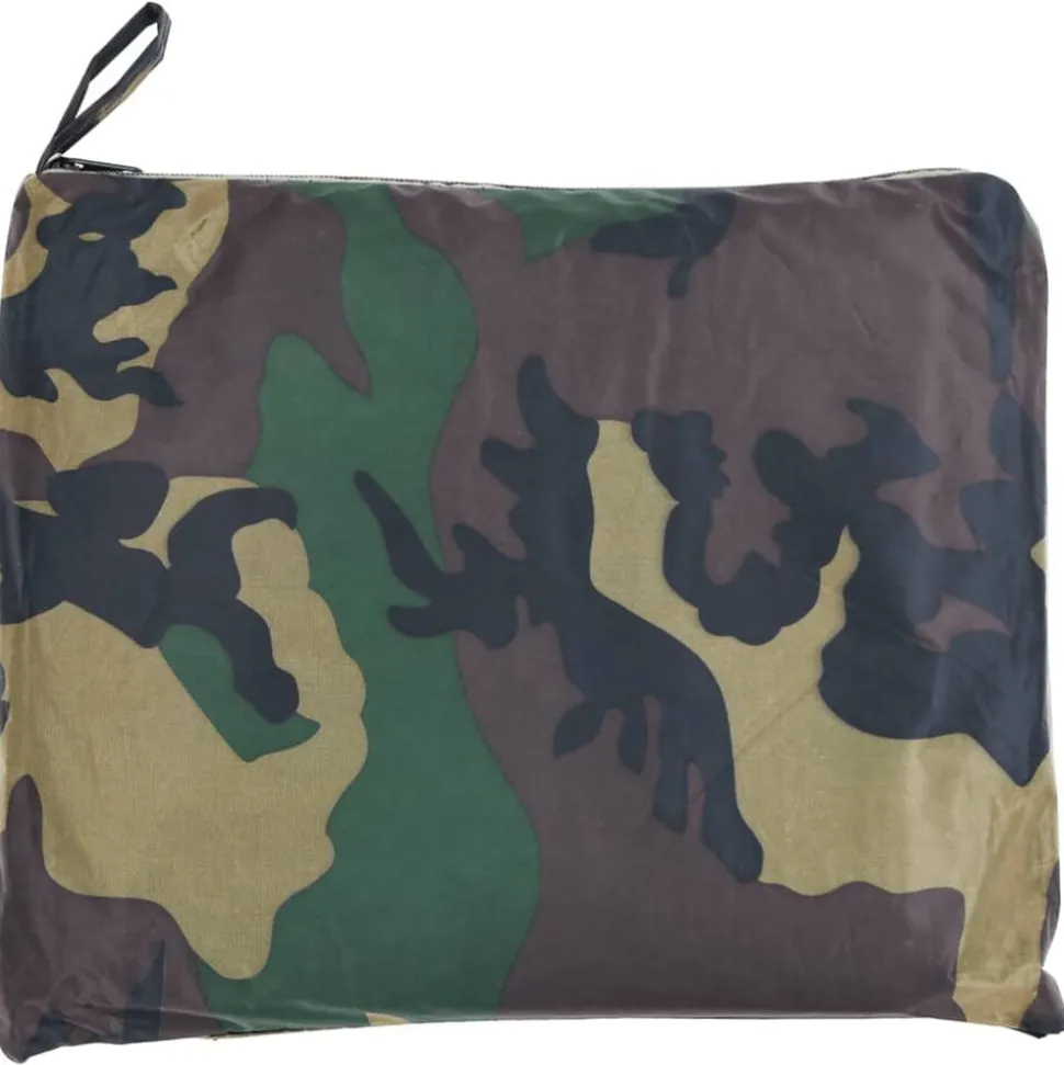 Regenpak 2-delig met capuchon (heren / camouflage / maat M)