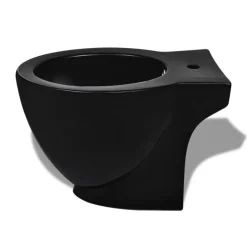 Ronde staande keramieken bidet (zwart)