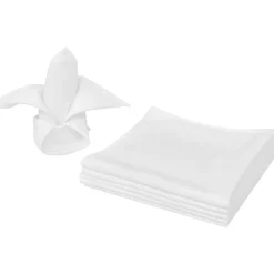 Servetten wit 10 stuks 50 x 50 cm