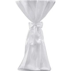 Statafelhoes met strik 60cm Wit (2 stuks)