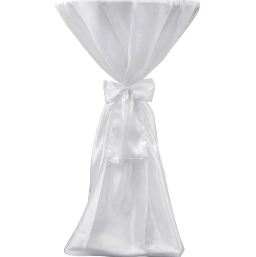 Statafelhoes met strik 60cm Wit (2 stuks)