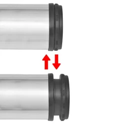 Tafelpoten in hoogte verstelbaar geborsteld nikkel 710 mm 4 st