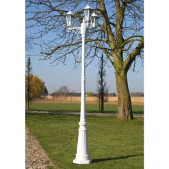 Tuinlantaarn Kingston 3-arms 215 cm wit