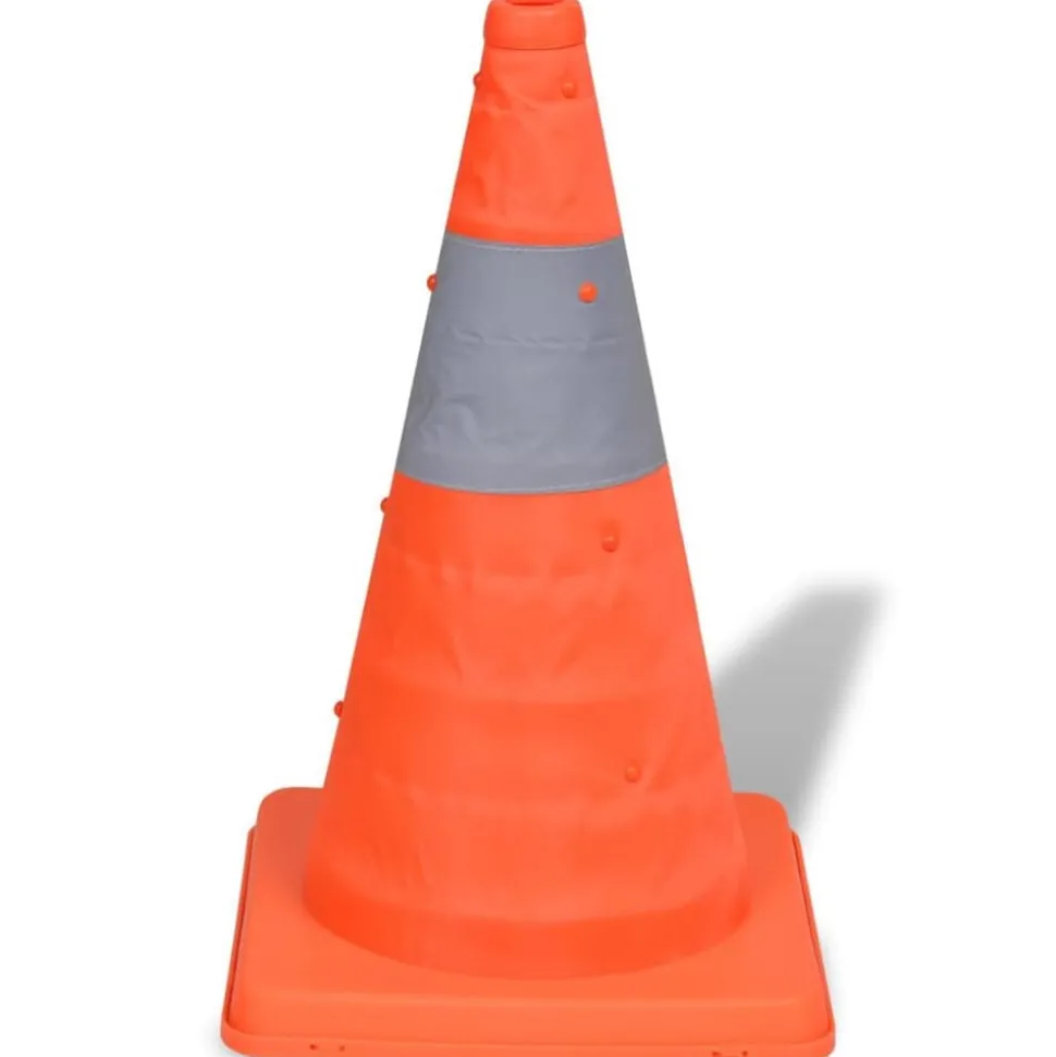 Verkeerskegel uitvouwbaar 42 cm 5 stuks