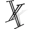 Verstelbare keyboardstandaard dubbel X-frame