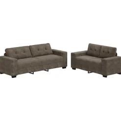 vidaXL | Bank | 2 pcs Donkergrijs 221 x 78 x 80 cm Kunstleer