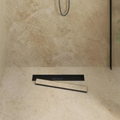 vidaXL 2 in 1 Doucheafvoer Zwart 50 cm Roestvrij staal 304