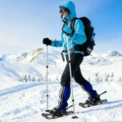 vidaXL 3 in 1 sneeuwschoenen met wandelschoenen Zilver en Zwart