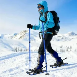 vidaXL 3 in 1 sneeuwschoenen met wandelschoenen Blauw en Zwart