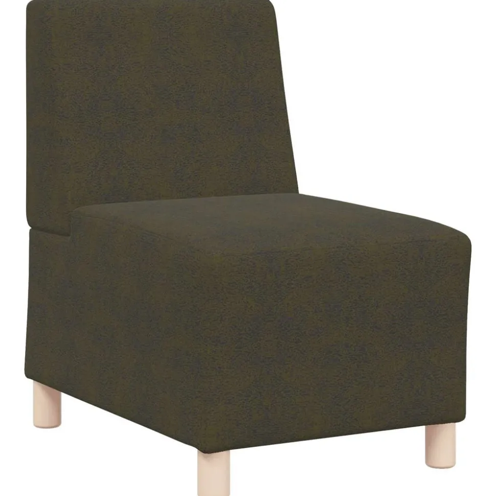vidaXL | Sofa Stoel | met kussen Groen 55 x 74 x 82 cm Faux suede leer