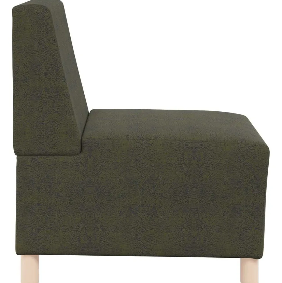 vidaXL | Sofa Stoel | met kussen Groen 55 x 74 x 82 cm Faux suede leer