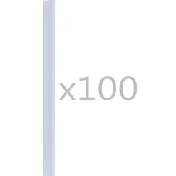 vidaXL 100 st Schuttingstrookklemmen PVC transparant