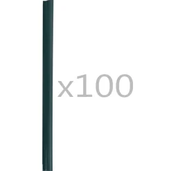 vidaXL 100 st Schuttingstrookklemmen PVC groen