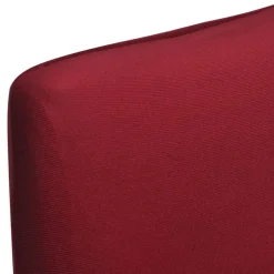 vidaXL 6 st Stoelhoes stretch recht bordeaux