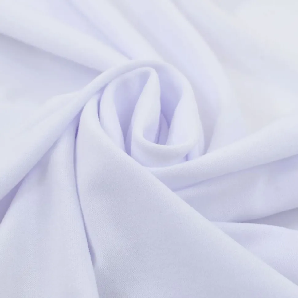 vidaXL 2 st Tafelhoezen stretch met rok 120x74 cm wit