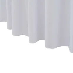 vidaXL 2 st Tafelhoezen stretch met rok 120x74 cm wit