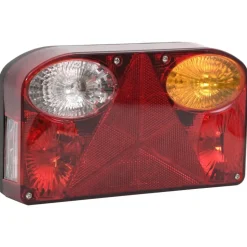 vidaXL Aanhangerlampen 2 st klassiek peertje 12 V 23x6x13 cm rood