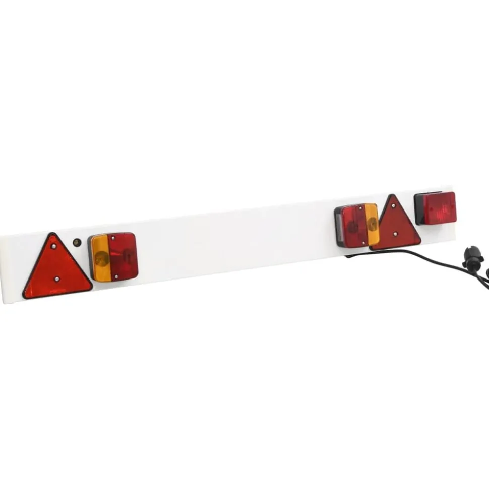 vidaXL Aanhangerverlichting klassiek peertje 12 V 115x7x14 cm rood