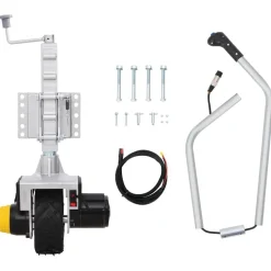 vidaXL Aanhangwagenkrikwiel 12 V 550 W Aluminium