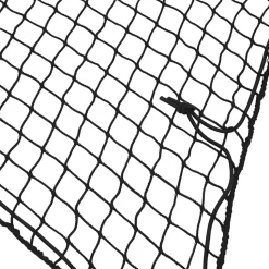 vidaXL Aanhangwagennet elastisch touw 2,1x1,25 m polypropeen zwart