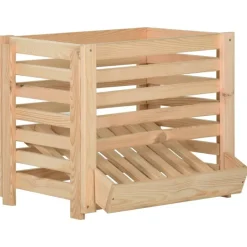 vidaXL Aardappelkist 60x40x50 cm massief grenenhout