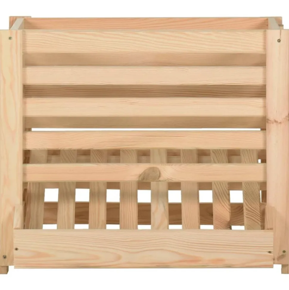 vidaXL Aardappelkist 60x40x50 cm massief grenenhout