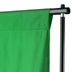 vidaXL Achtergrond zonder standaard chromakey 300x300 cm katoen groen